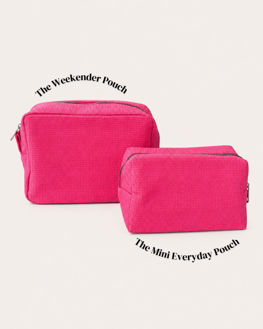 The Weekender Pouch - Hot Pink