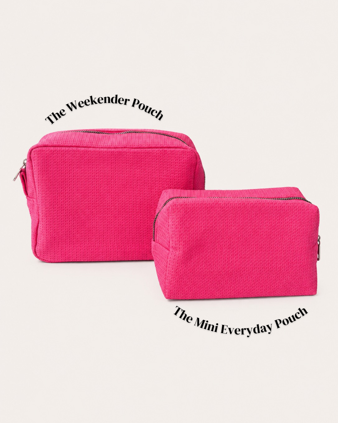 The Weekender Pouch - Hot Pink